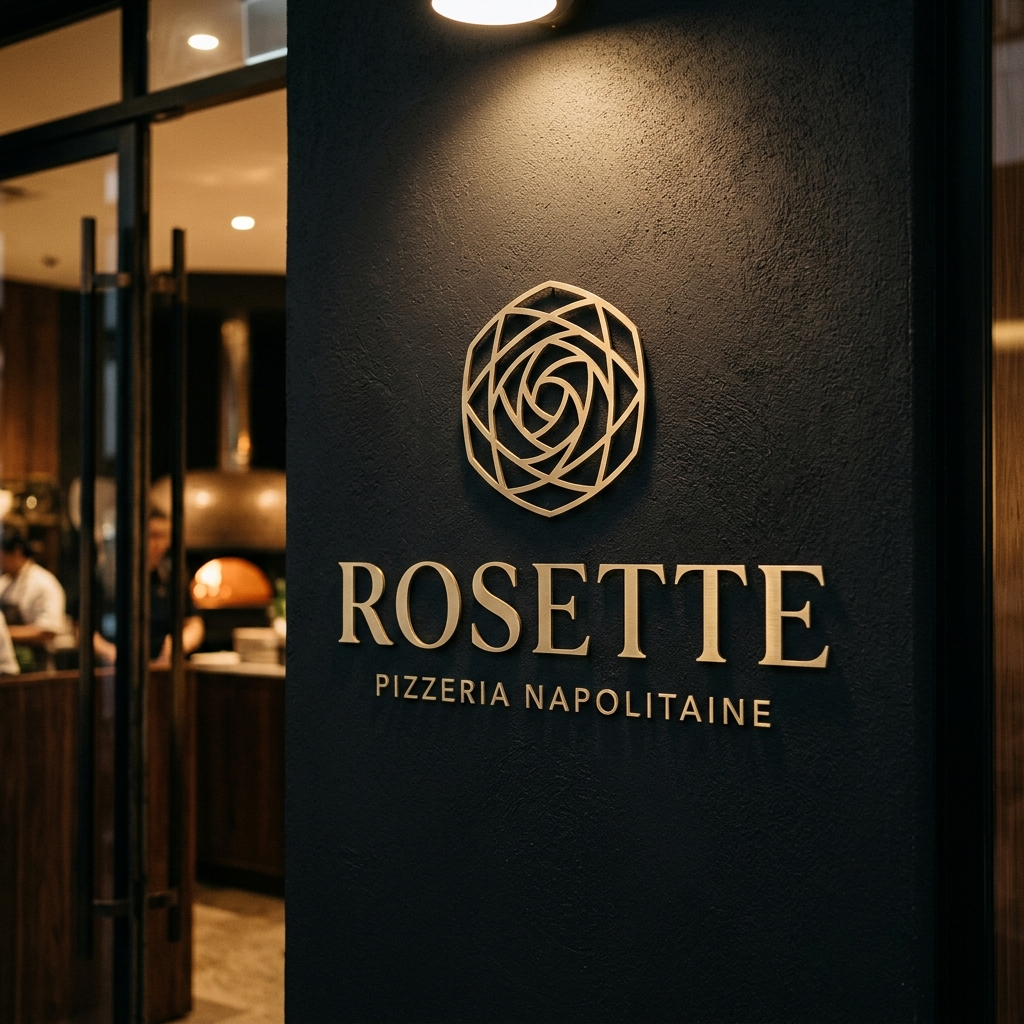 Signage de plaque Rosette